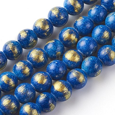 Natural Mashan Jade Beads Strands X-G-F670-A19-8mm-1