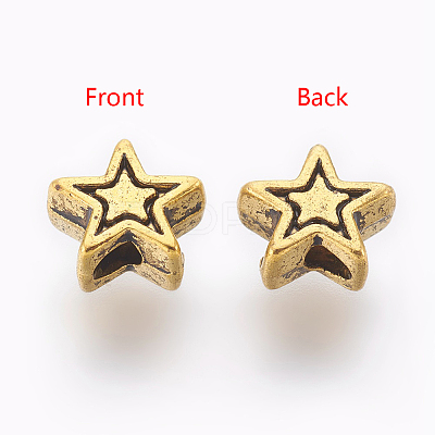 Tibetan Style Alloy Beads LS-TIBEB-01-AG-NR-1