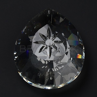 Transparent Glass Pendants GLAA-R223-03L-1