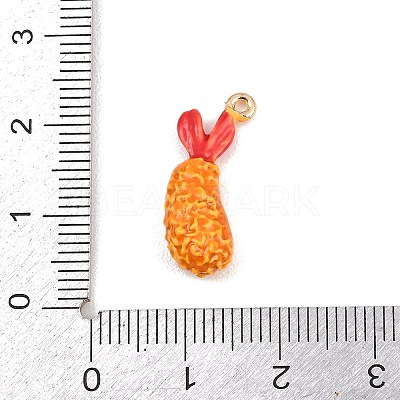 Fried Shrimp Alloy Enamel Pendants LS-ENAM-P264-01E-G-1