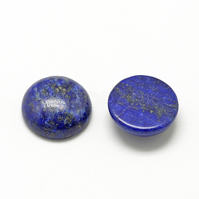 Natural Lapis Lazuli Cabochons G-R416-10mm-33-1