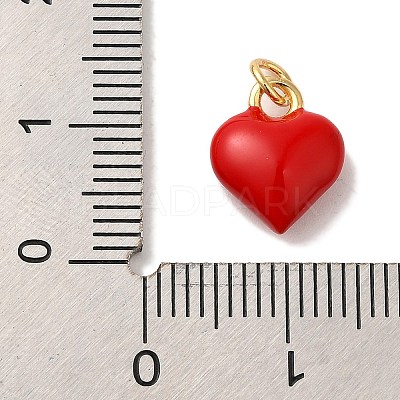 Brass Enamel Charms KK-U027-13-04G-1