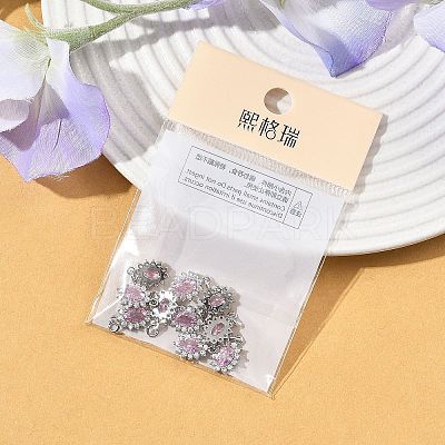 SHEGRACE Brass Micro Pave Cubic Zirconia Pendants XGRQ2O071-446B-G-1