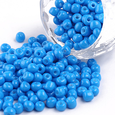Baking Paint Glass Seed Beads SEED-S003-K17-1