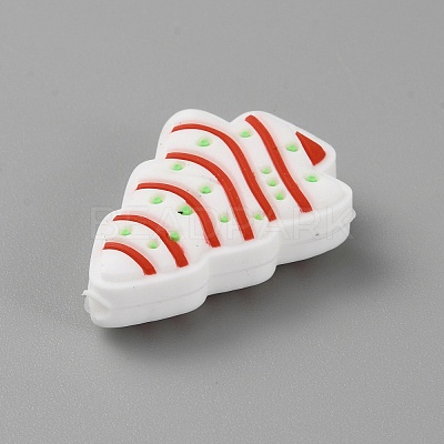 Christmas Theme Silicone Focal Beads SIL-CJC0010-02G-1