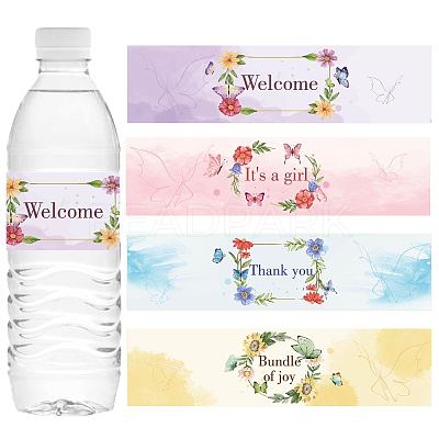 1 Bag Self-Adhesive Plastic Labels Stickers DIY-CN0002-09D-1