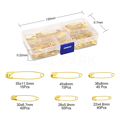 00#~4# 200Pcs 6 Style Iron Safety Pins Sets NEED-YW0001-01-B-1