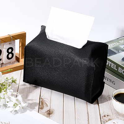 PU Leather Tissue Boxes AJEW-WH20064-35D-1
