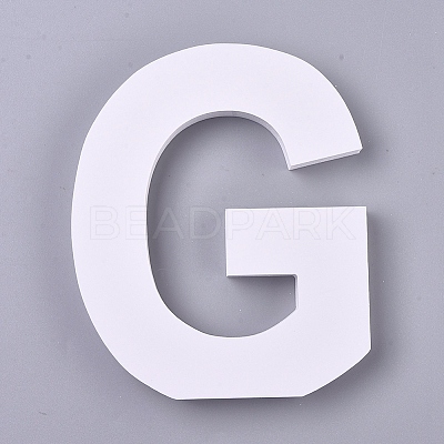 Wooden Letter Ornaments WOOD-WH0102-07-1