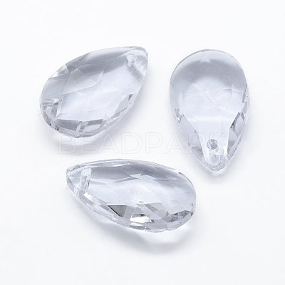 Faceted Glass Pendants GLAA-F069-L-A01-1
