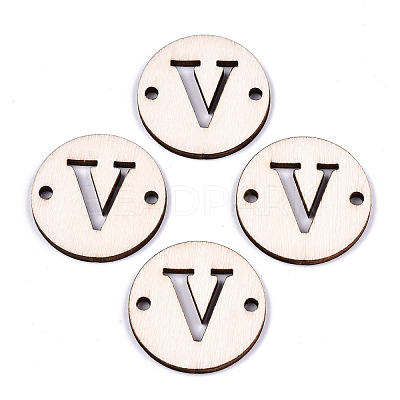 Unfinished Natural Poplar Wood Links Connectors WOOD-S045-140B-01V-1