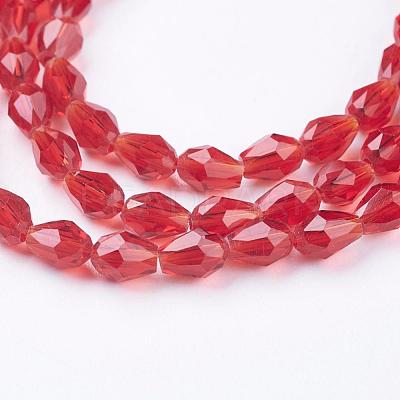 Glass Beads Strands GLAA-R024-6x4mm-14-1