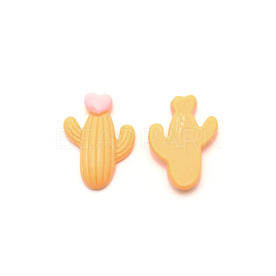 Opaque Resin Cabochons RESI-WH0026-07A-1