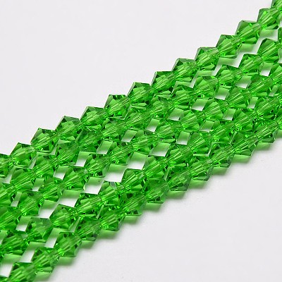 Imitate Austrian Crystal Bicone Glass Beads Strands X1-GLAA-F029-4x4mm-03-1