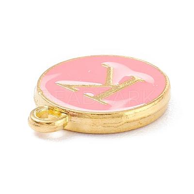 Golden Plated Alloy Enamel Charms ENAM-Q437-14K-1