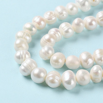 Natural Cultured Freshwater Pearl Beads Strands PEAR-E018-53-1