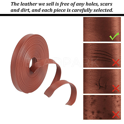 5M Flat PU Imitation Leather Cord LC-WH0009-07B-1