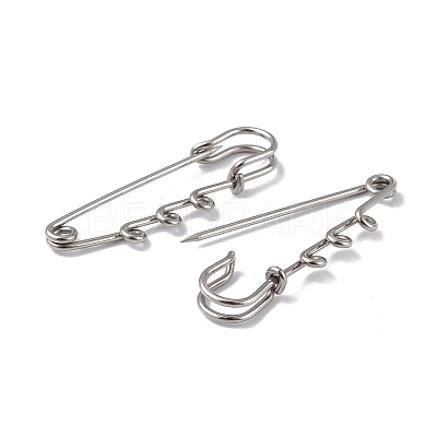 Tarnish Resistant 304 Stainless Steel Safety Pins Brooch Findings STAS-I673-06P-1