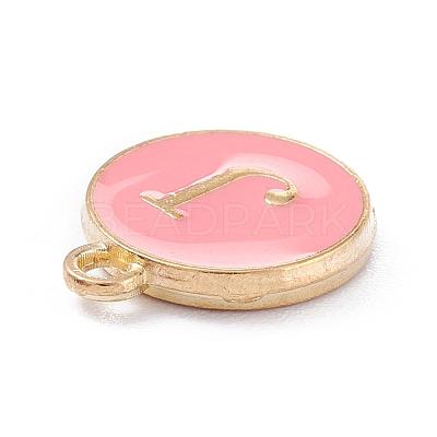 Golden Plated Alloy Enamel Charms ENAM-Q437-14J-1