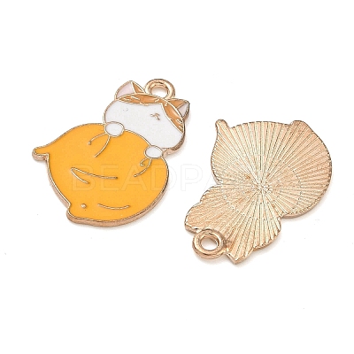 Alloy Enamel Pendants ENAM-A013-01D-G-1