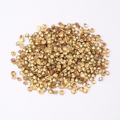 Back Plated Grade A Diamond Glass Pointed Rhinestone RGLA-SS14-013-1