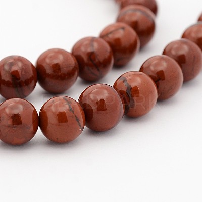 Natural Gemstone Round Bead Strands G-J302-08-8mm-1