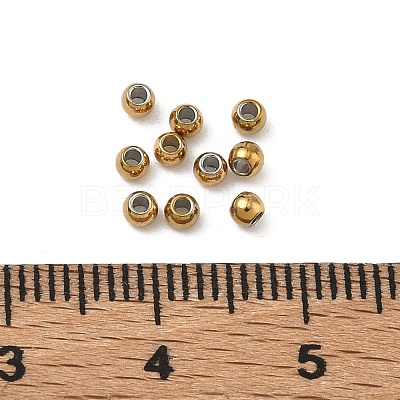 304 Stainless Steel Beads STAS-P448-02B-G-1