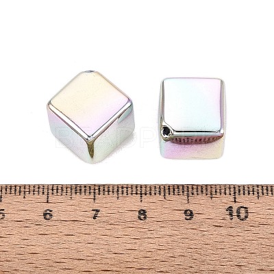 UV Plating Opaque Acrylic Beads OACR-Q198-12-1