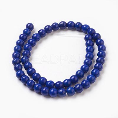 Synthetic Turquoise Beads Strands TURQ-G106-8mm-02N-1