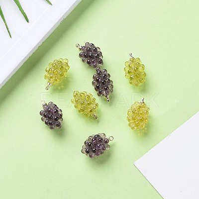 Autumn Theme Resin Pendants KY-I007-46-1