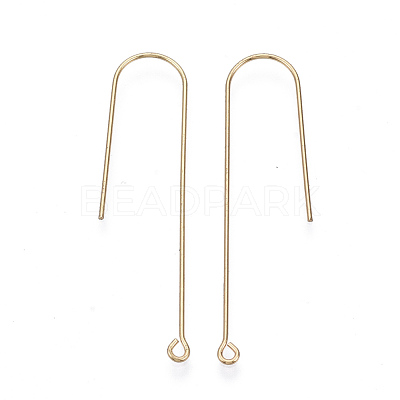 Brass Earring Hooks KK-N231-53-NF-1