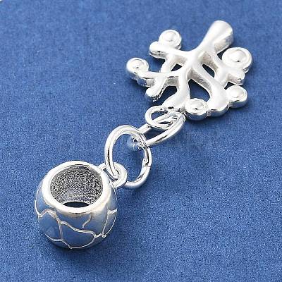 925 Sterling Silver European Beads STER-S009-01D-S-1