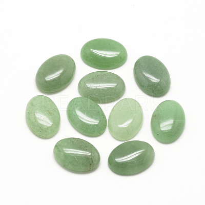 Natural Green Aventurine Cabochons G-R415-18x25-43-1