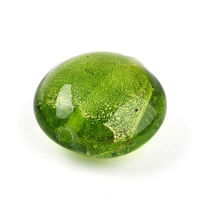 Handmade Silver Foil Glass Beads SLF20mmY-05-1