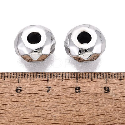 UV Plating Acrylic European Beads OACR-E033-22-11-1