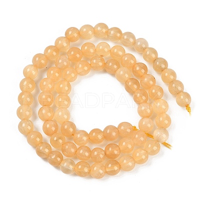 Natural Yellow Calcite Beads Strands G-B125-D01-01-1