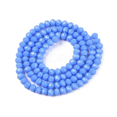 Opaque Solid Color Imitation Jade Glass Beads Strands EGLA-A044-P4mm-D17-1