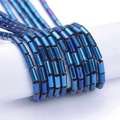 Electroplate Glass Beads Strands EGLA-K014-B-FP08-1