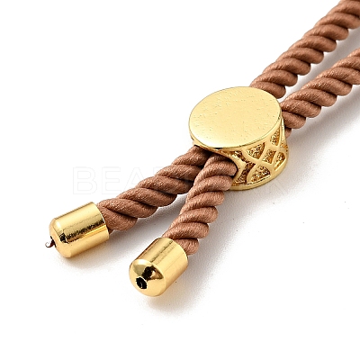 Half Finished Twisted Milan Rope Slider Bracelets FIND-G032-01G-21-1