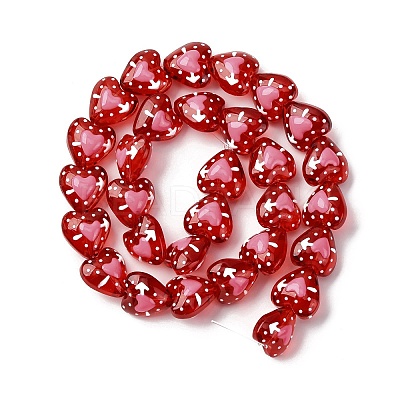 Glass Enamel Beads GLAA-Q125-01C-1