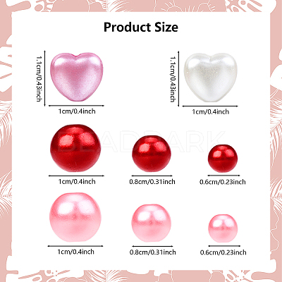 Spray Painted ABS Plastic Imitation Pearl Beads OACR-YW0002-20A-1