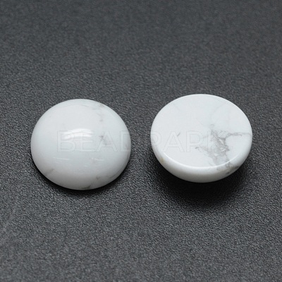 Natural Howlite Cabochons G-P393-R32-12mm-1