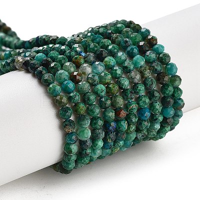 Natural Chrysocolla Beads Strands X-G-P514-A03-02-01-1