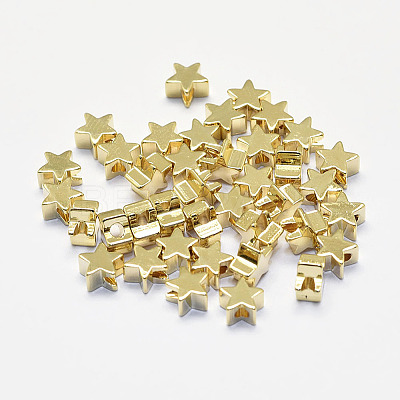 Long-Lasting Plated Brass Beads X-KK-K193-A-056G-NF-1