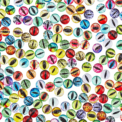 Flat Back Glass Cabochons GGLA-PH0001-01A-02-1