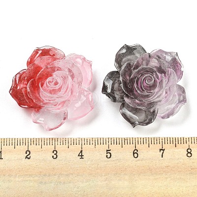 Luminous Transparent Epoxy Resin Decoden Cabochons CRES-M032-04A-1