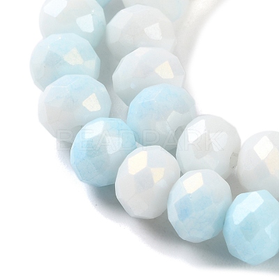 Electroplate Glass Beads Strands LAMP-S068-02K-1