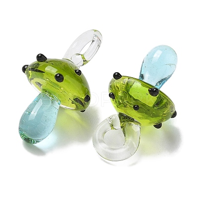 Handmade Lampwork Pendants LAMP-M021-01V-1