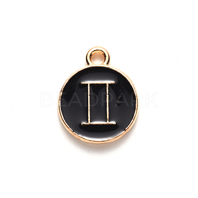 Alloy Enamel Pendants X-ENAM-S124-01A-08I-1