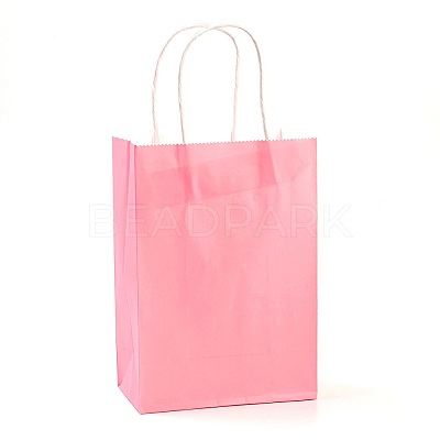 Pure Color Kraft Paper Bags LS-AJEW-G020-A-11-1